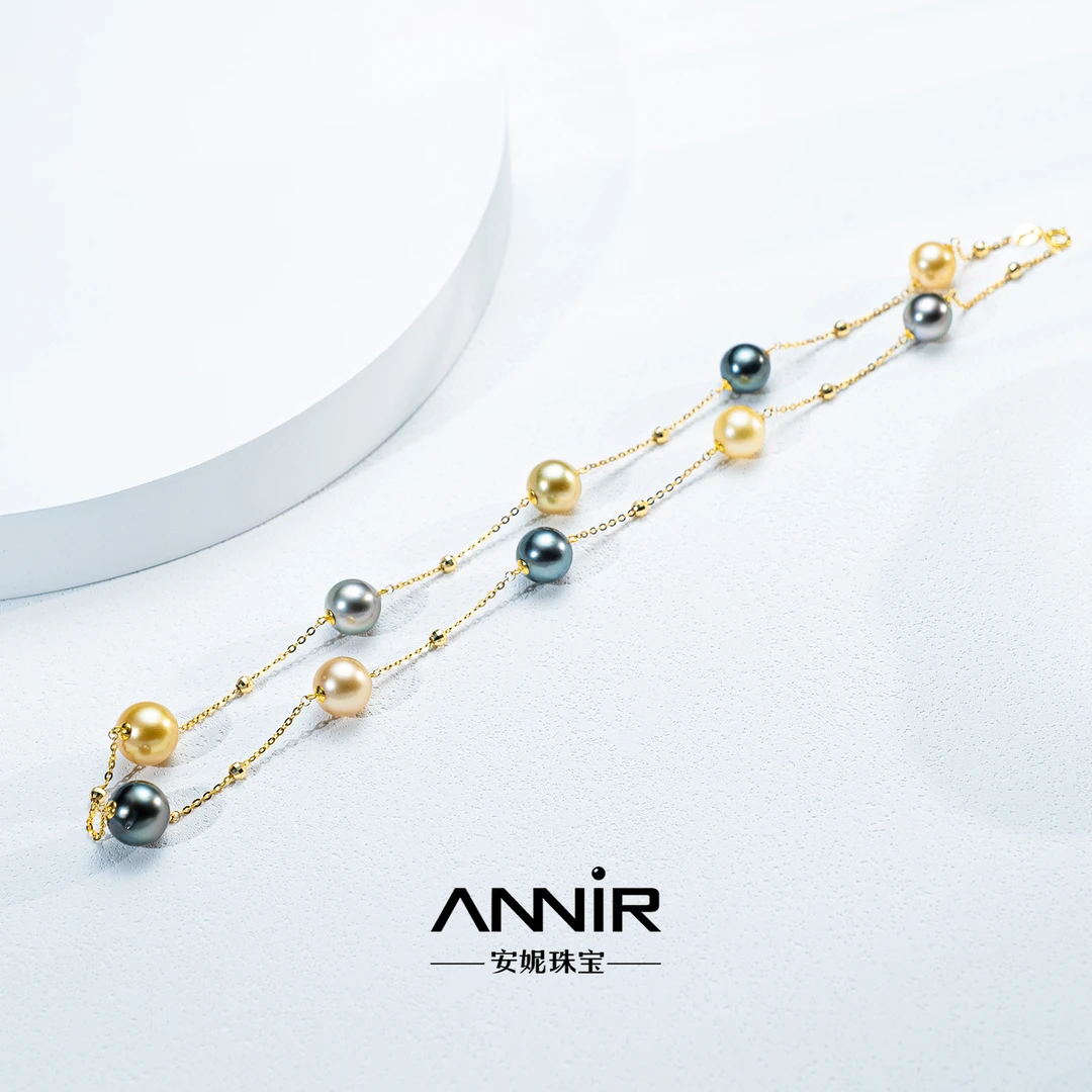 “豪门兄弟”18K金 海水珍珠满天星 9-11mm 1471H00DY