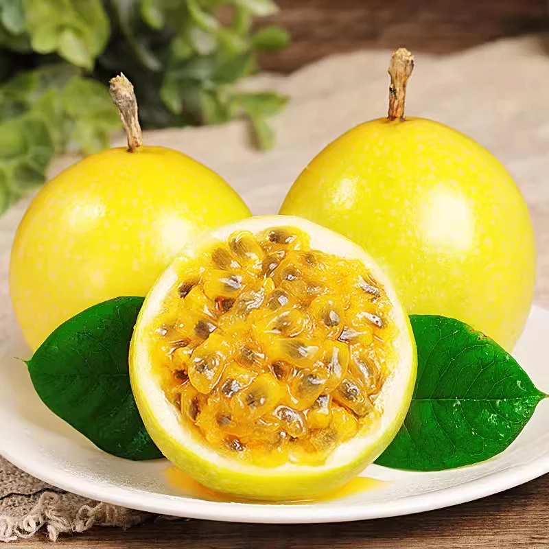 现摘黄金百香果产地直发直播百香果一箱10斤特大百香果软蜜9号
