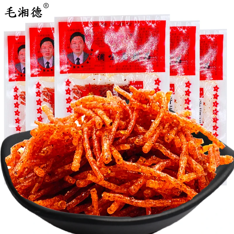 毛湘德香菇丝辣条辣片香辣丝8090后儿时怀旧童年麻辣素肉小吃