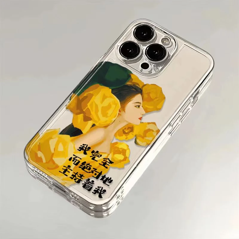刘亦菲玫瑰的故事适用于苹果17promax/15透明手机壳14plus/16防摔