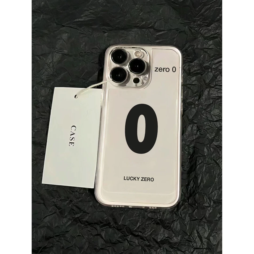 简约幸运数字适用iphone15/14promax苹果13透明手机壳12/11简约xs
