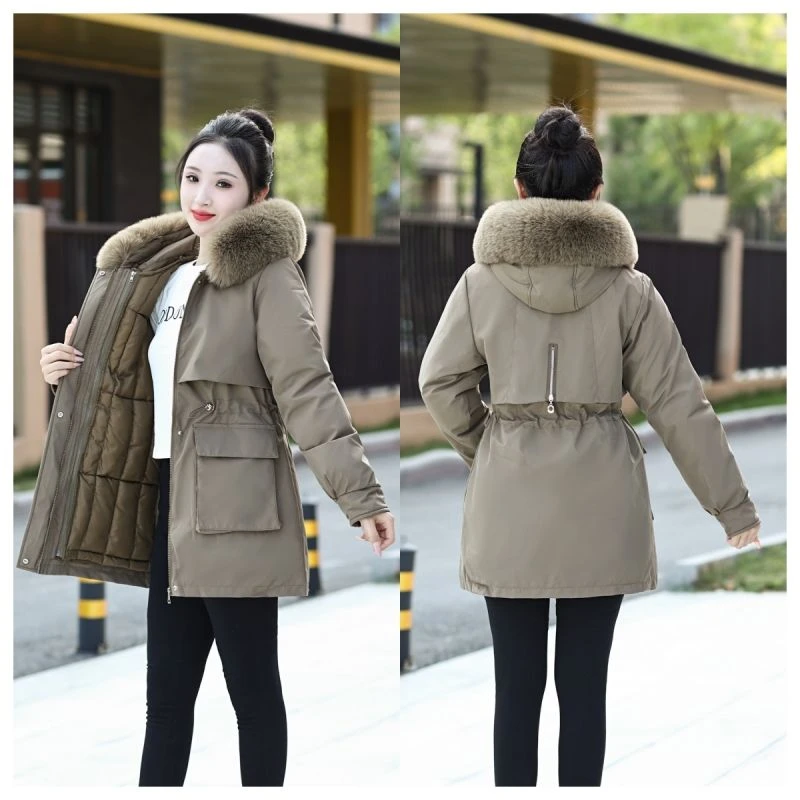 波司澄活里活面可拆卸一衣三穿派克服女中长款羽绒衣加绒加厚