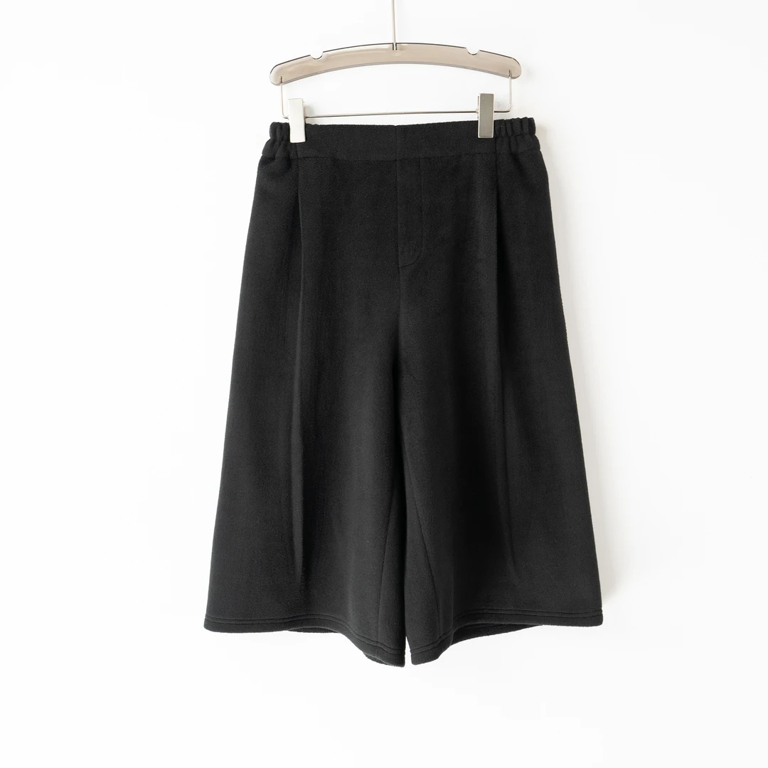 PK241060秋冬新款气质舒适时尚裤子松紧腰阔腿裤七分裤宽松复古