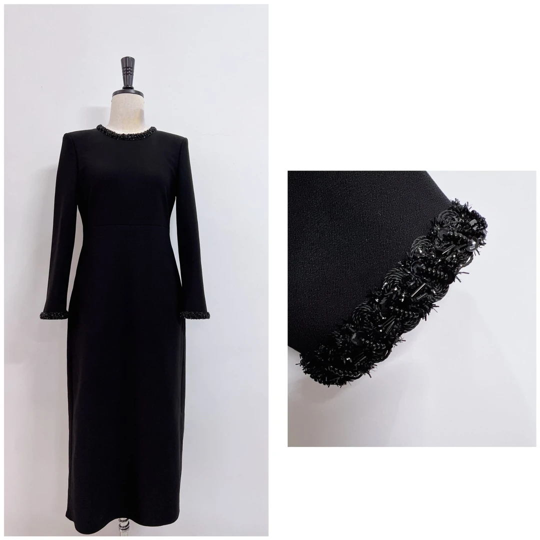 MEIPEI [星河璀璨]香风加绒小黑裙24011149/24011151