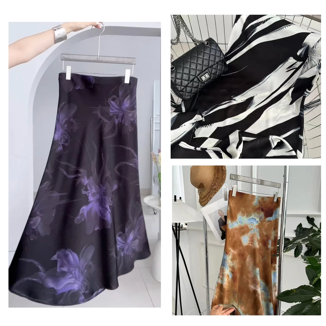 MEIPEI [初夏款]45°斜裁显瘦半身裙24011169