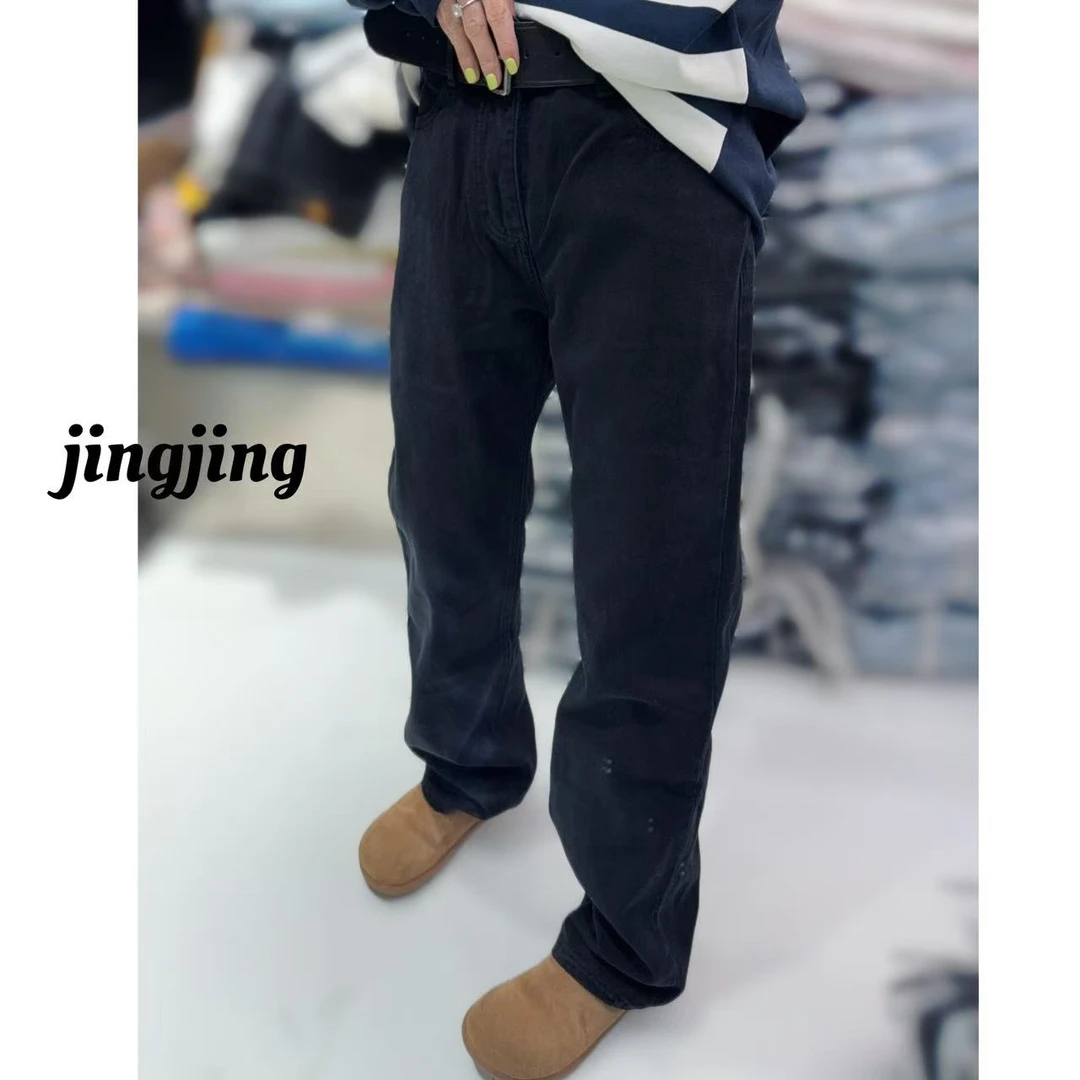 冬季新款休闲百搭维素➕直筒牛仔裤（50986）