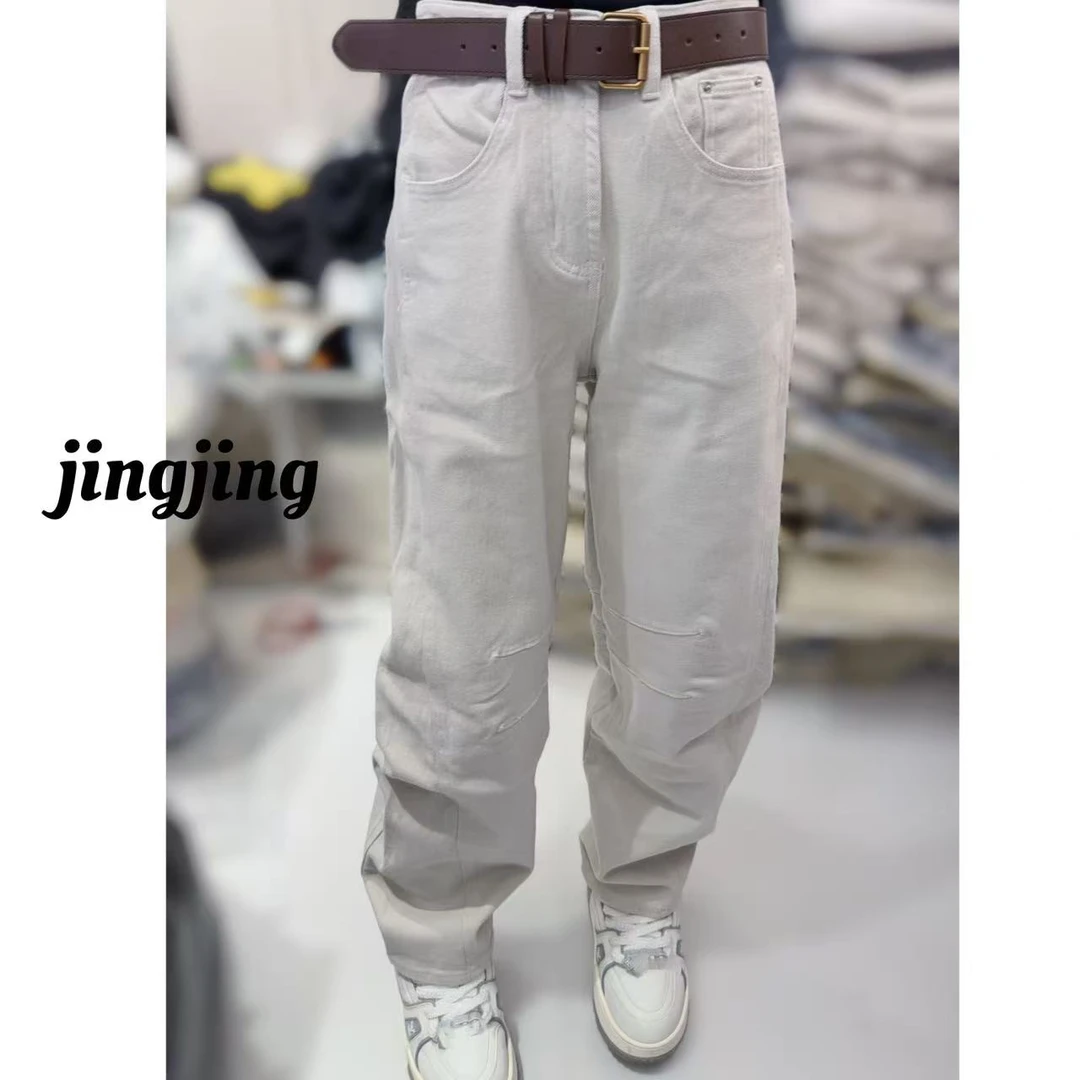 冬季新款休闲百搭直筒磨毛牛仔裤（6725）