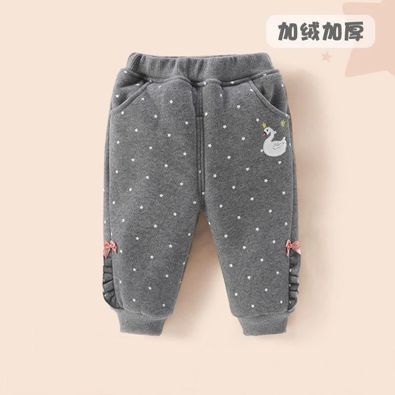 棉裤女童冬一岁儿童冬款女小童冬季加厚童装婴儿冬装宝宝加绒裤子