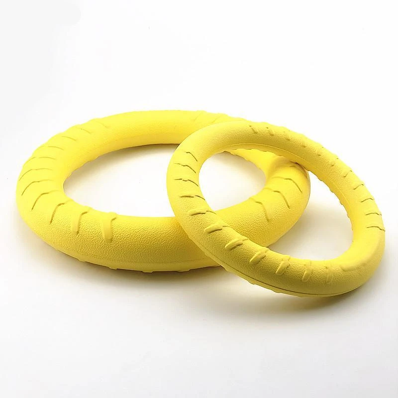 狗狗玩具球耐咬弹力训练球轻便逗趣拉环飞盘宠物适合中大型犬解闷