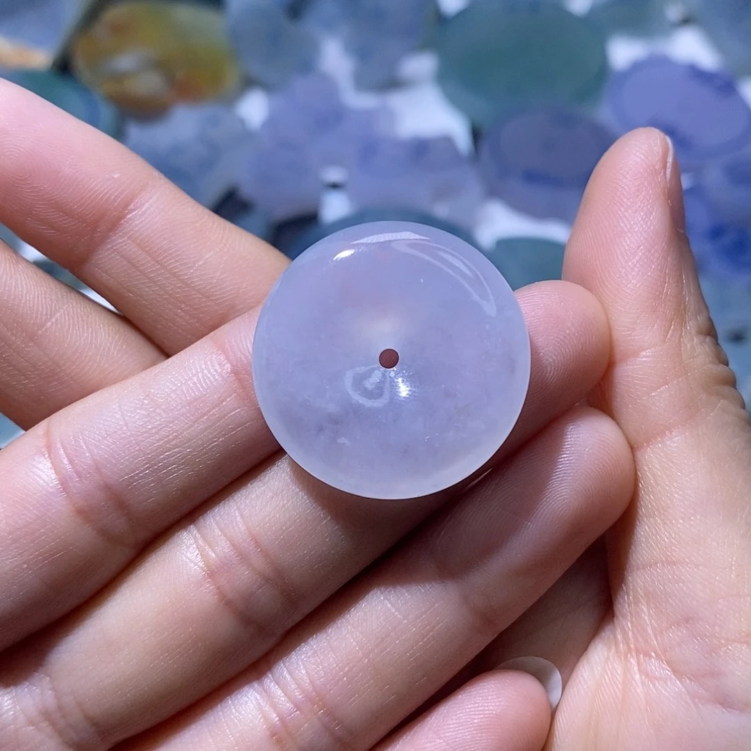 定制翡翠未镶嵌沧****司翡翠成品扣子25+