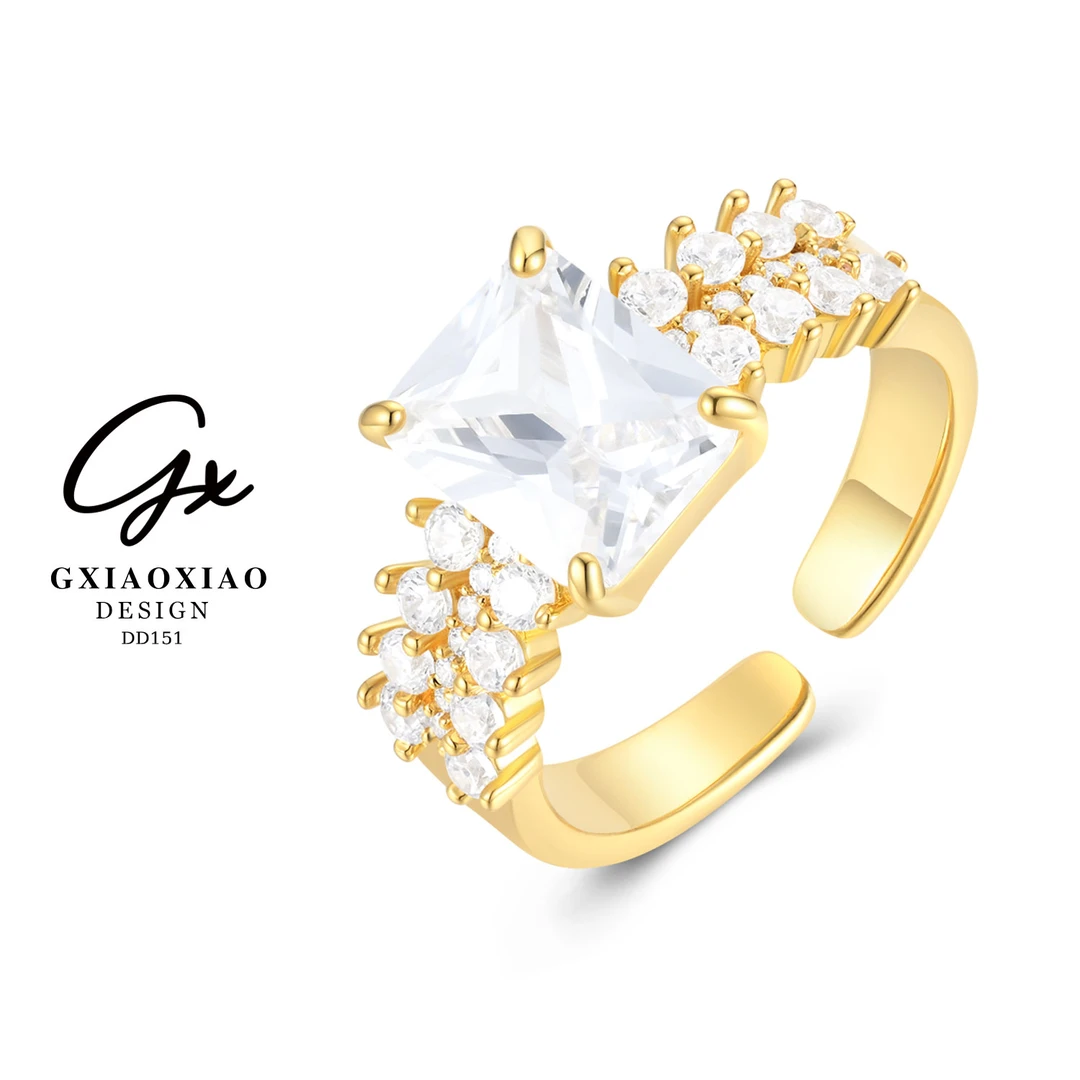 G XIAOXIAO 镀K金 高级感个性开口戒指 DD150 DD151