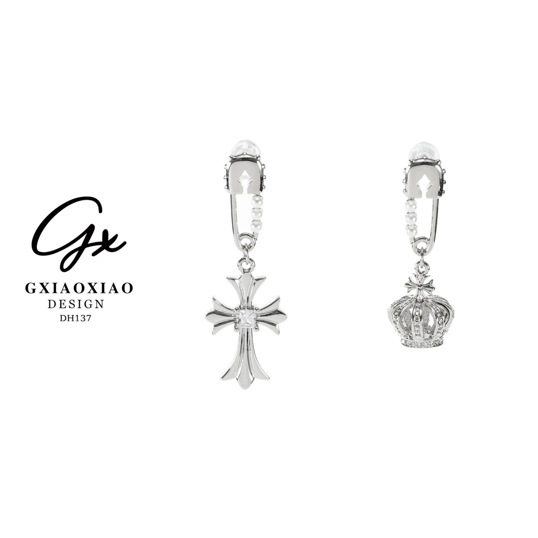 G XIAOXIAO 镀K金法式轻奢时尚高级AB款耳环 DH137