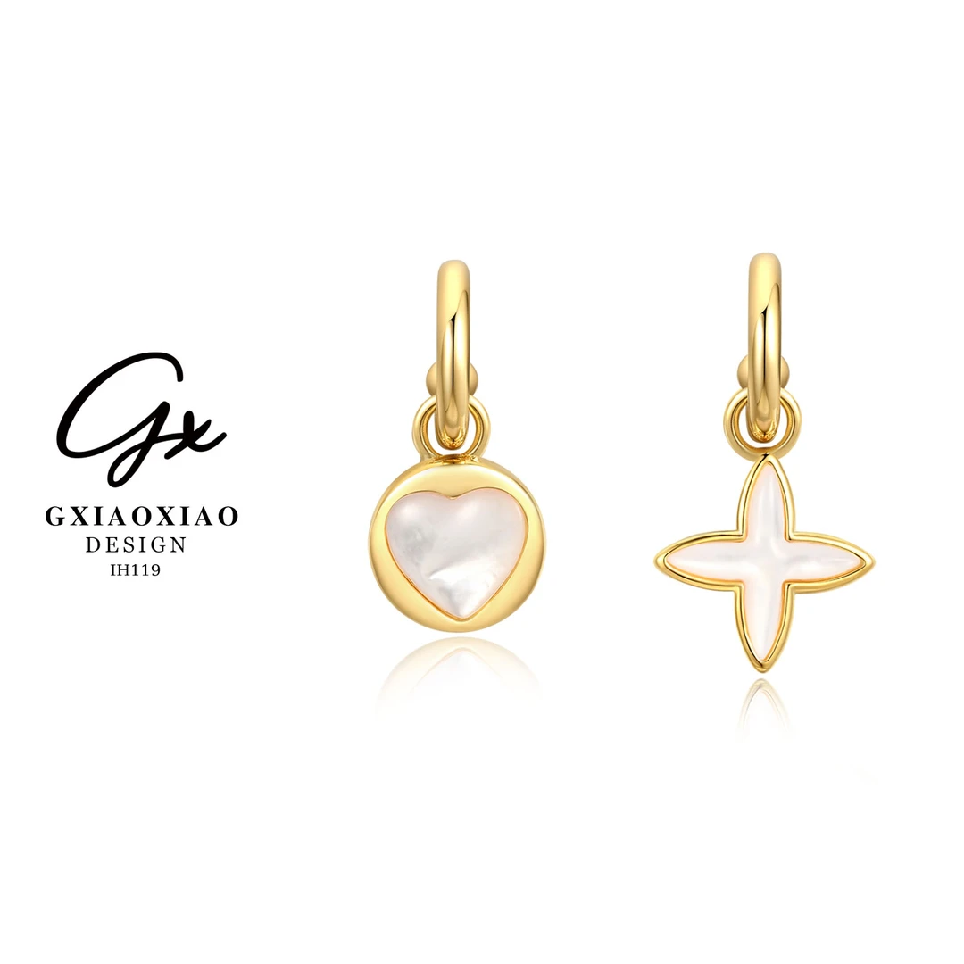 G XIAOXIAO 镀K金 【花語心动】百搭轻奢高级耳环ins女款 IH119