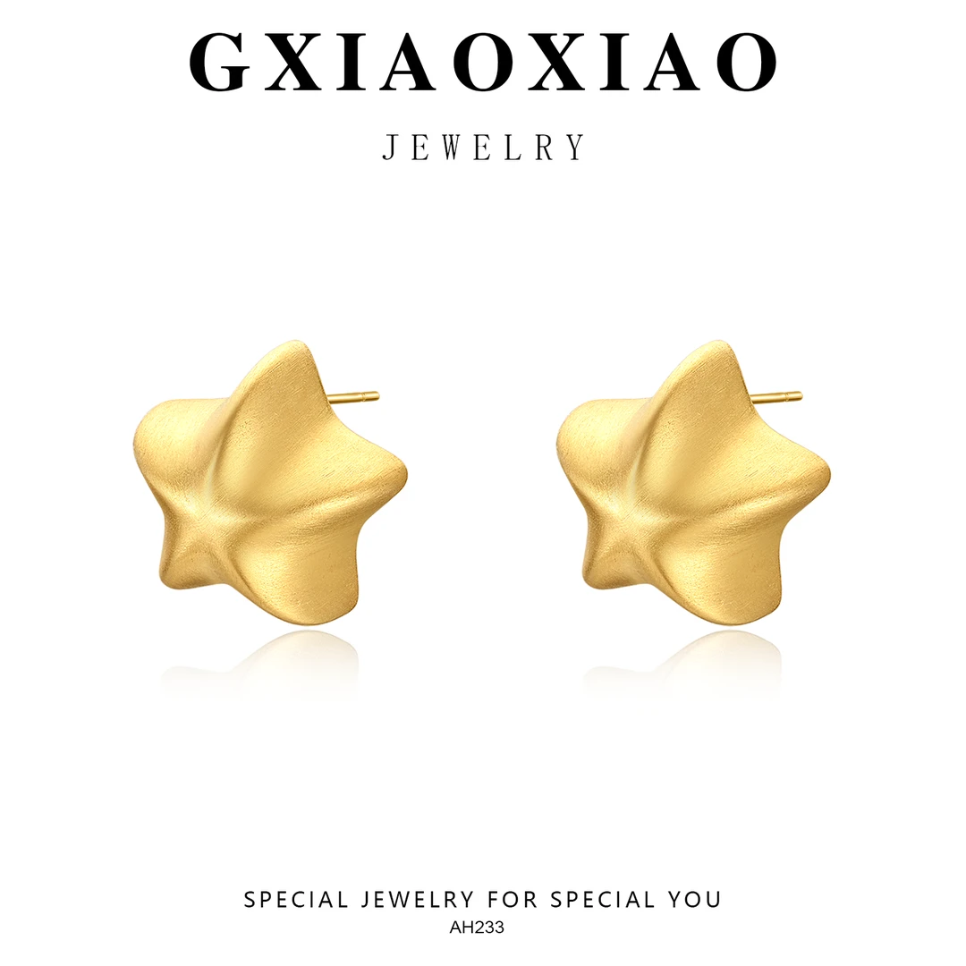 铜合金耳饰 GXX 星光闪耀高級感时尚百搭耳环 AH233