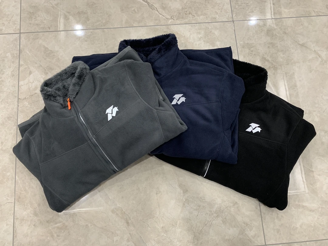 双面抓绒衣摇粒绒男女同款外套户外多功能春秋冬加厚休闲抓绒衣