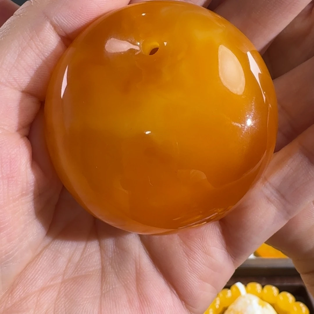 蜜蜡毛衣链未镶嵌