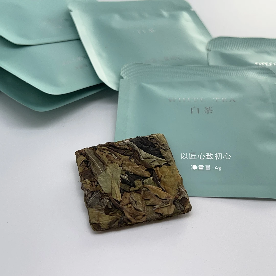 【慢陶斯礼】云南大叶种晒青毛茶普洱白茶随心享白茶饼干80g
