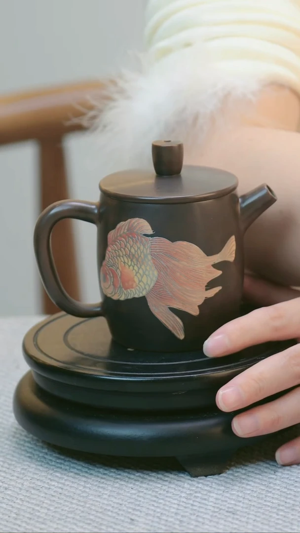 【闪购商品】壶建水紫陶嵌锡作品44