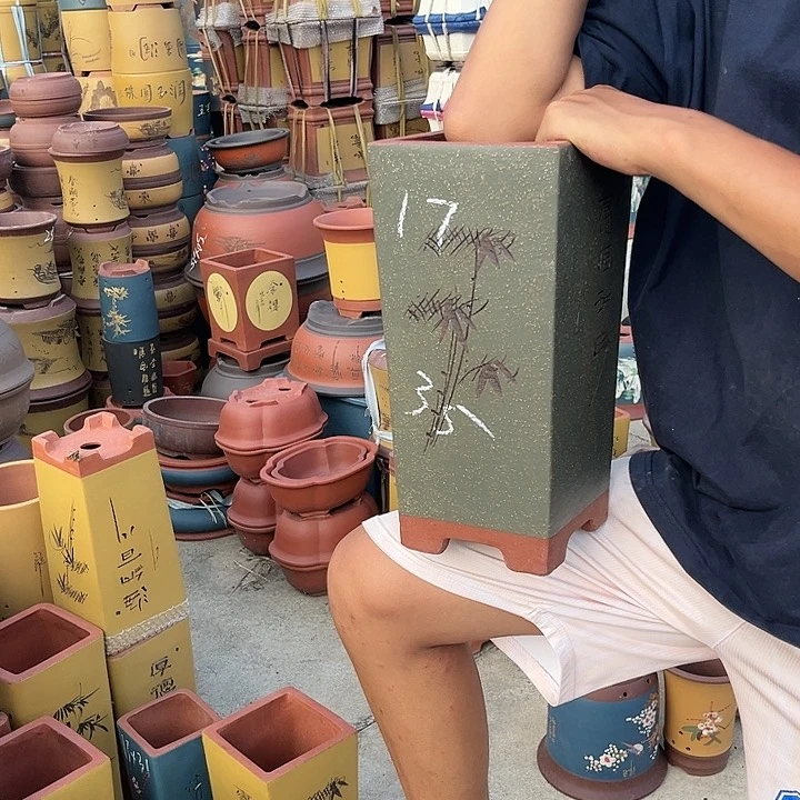 紫砂花盆紫砂花盆