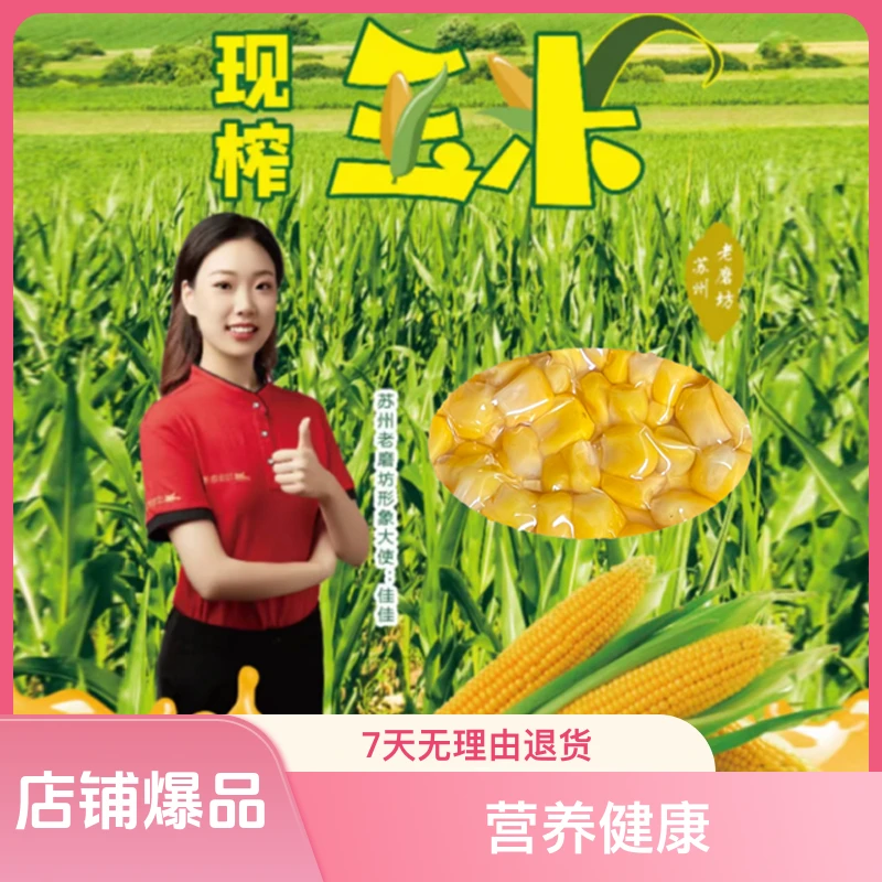 5袋只要49元现榨热饮餐饮酒店商用榨汁玉米汁300克一袋原材料包
