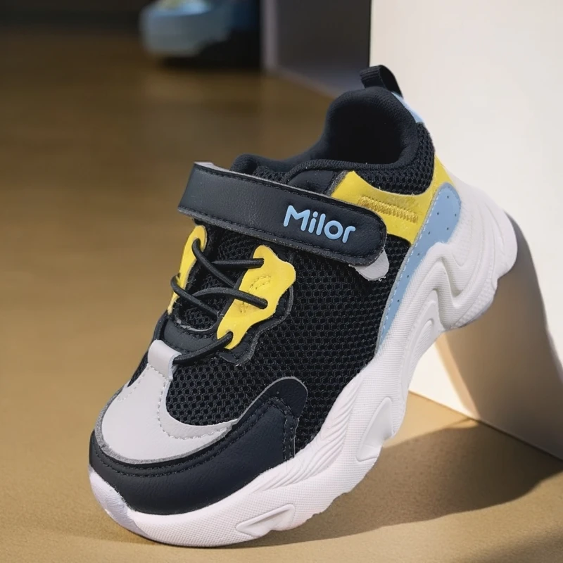 米乐熊mlior#儿童潮款夏季鞋子宝宝网面透气儿童鞋女童男童男孩