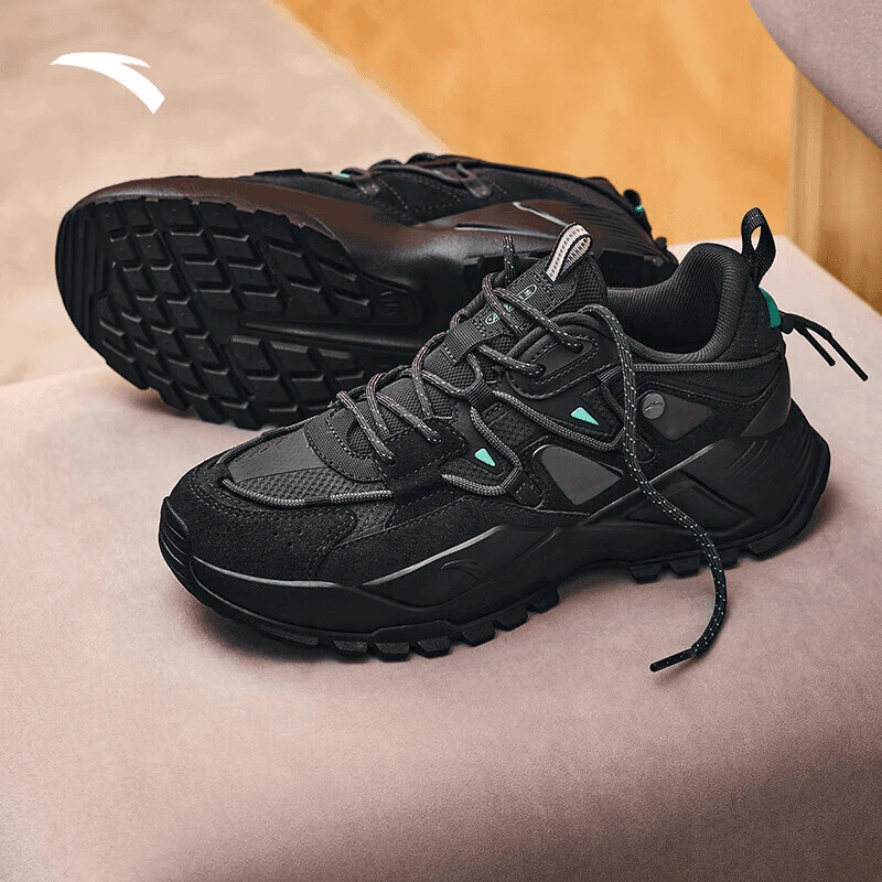 安踏蜉蝣丨24秋季休闲老爹鞋男厚底增高百搭轻便运动鞋-112438858