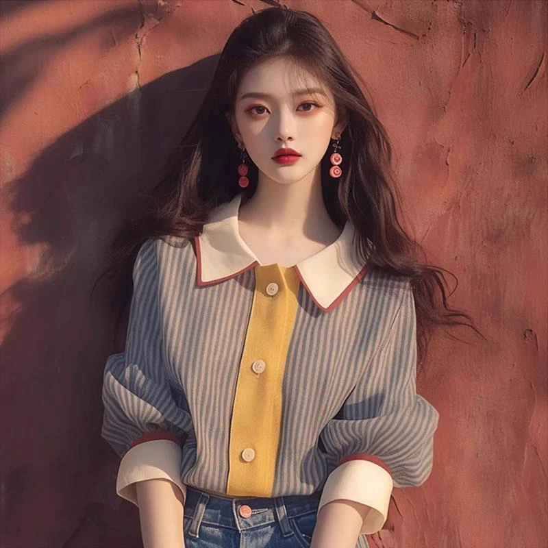 【万达撤柜】早秋2024新款小众独特别致洋气宽松显瘦韩系减龄漂亮