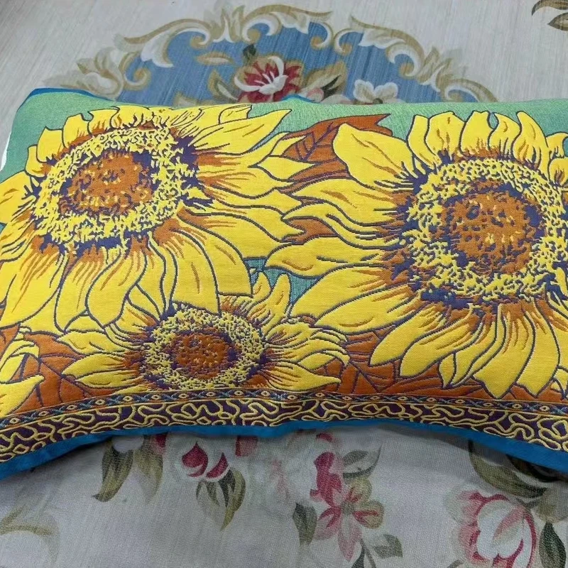 【绿色葵花】纯棉加厚纱布福利枕巾{50*80一对}