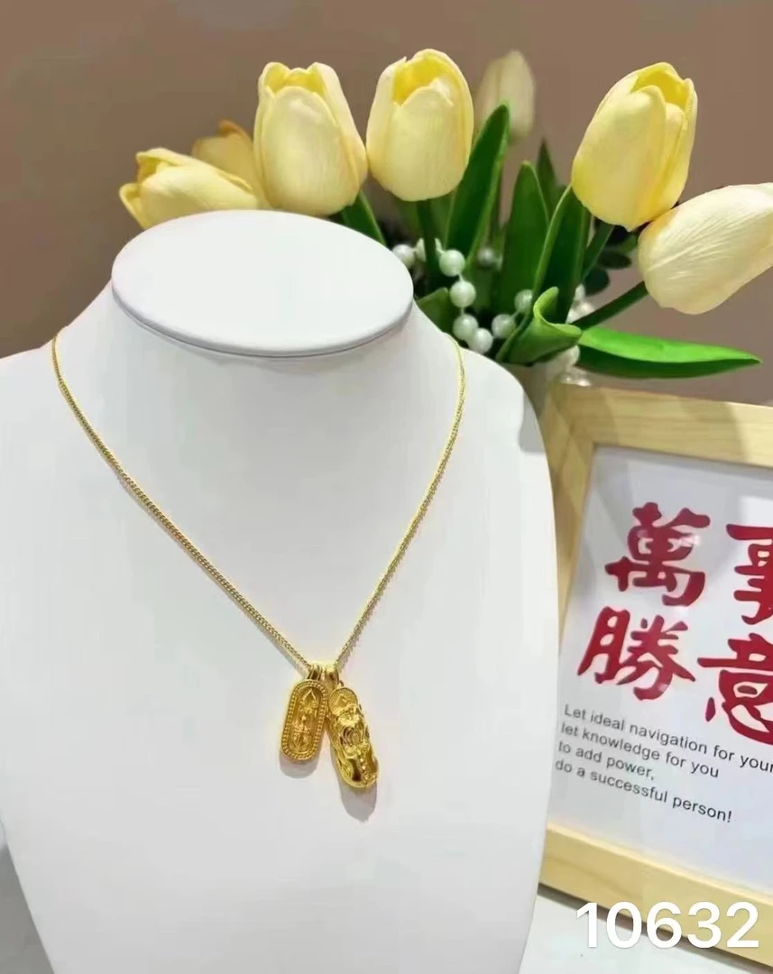 铜合金项链 精工CNC 10632-貔貅精致项链欧美轻奢