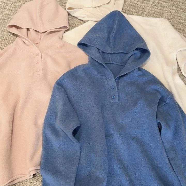 【LIANG】韩系百搭简约纯色连帽针织衫秋冬2024新款休闲显瘦上衣女