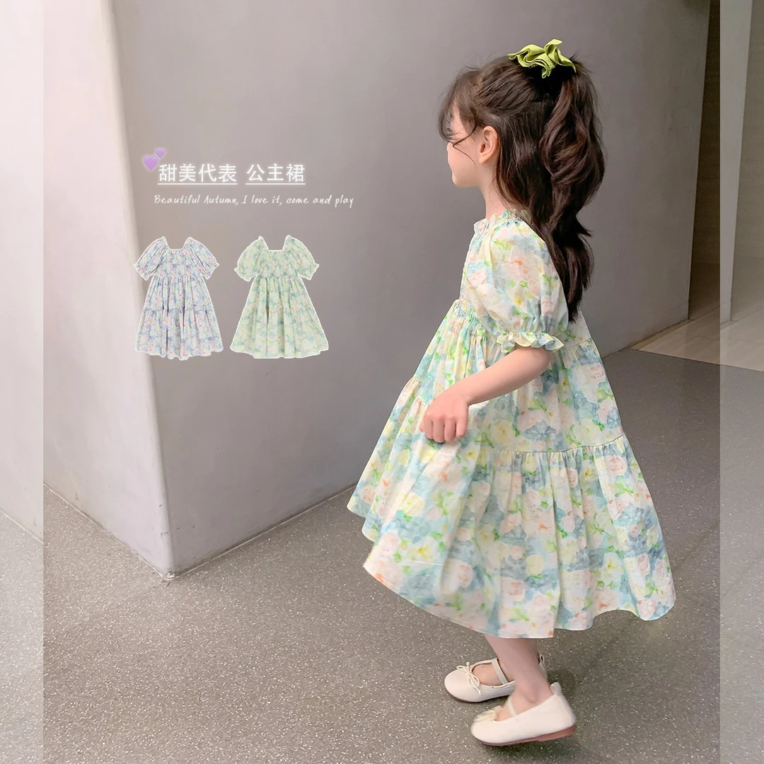 【沫沫妈 萌娃夏季穿搭】2023夏季百搭女童连衣裙23XD0238