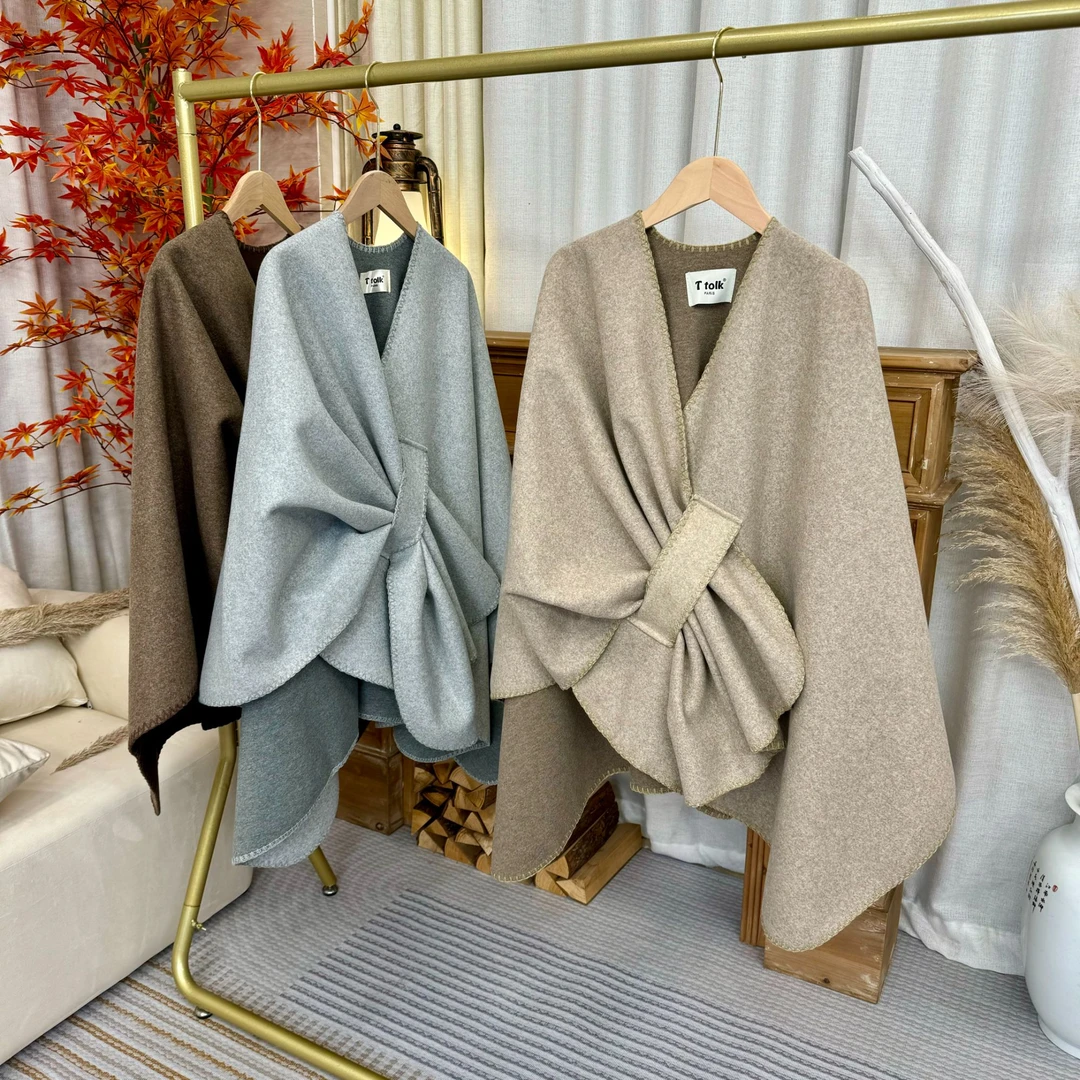 H-300专属链接大版本气质百搭爆款披肩国风护颈外搭秋冬版