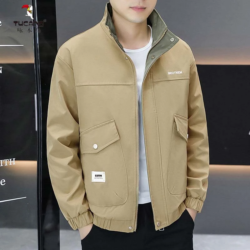 TUCANO/啄木鳥2025秋季时尚夹克ins潮立领休闲帅气韩版气质男外套