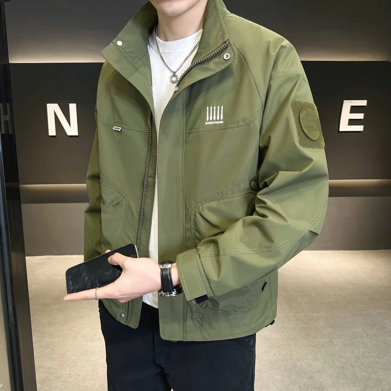 TUCANO/啄木鳥春季新款帅气气质夹克男个性刺绣徽章帅气上衣外套