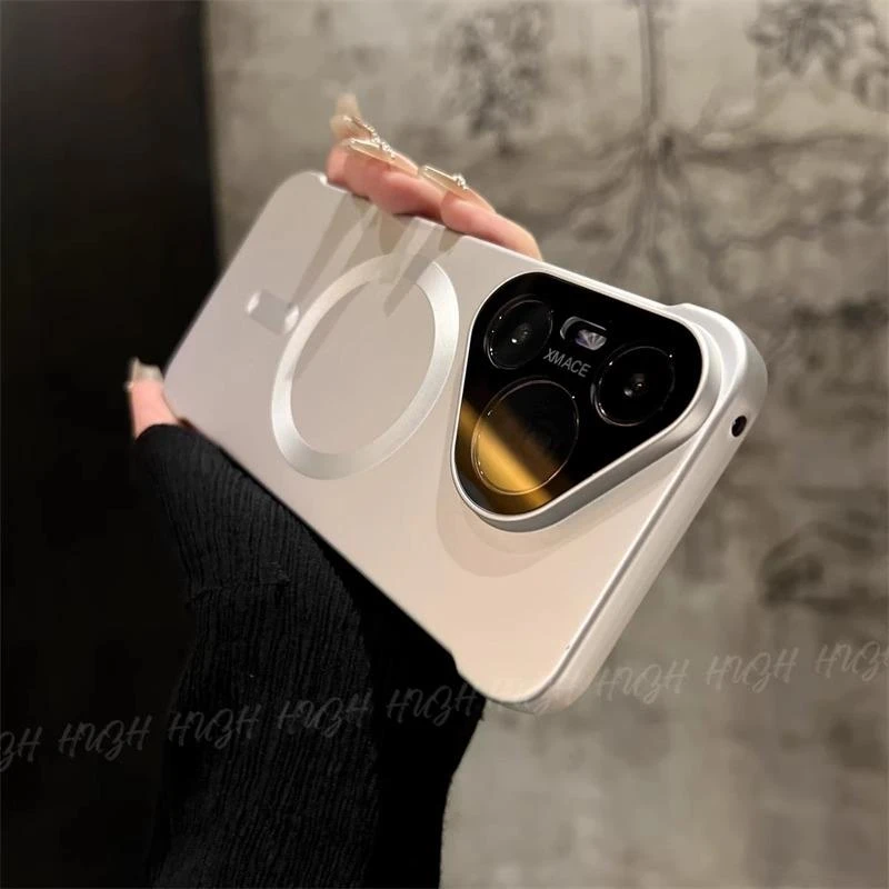 高品质适用华为pura70无边框手机壳p70磁吸pro简约+镜头全包ultra