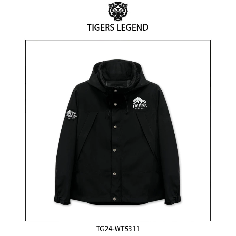 TIGERS LEGEND早春休闲户外夹克外套连帽防风运动冲锋衣  WT5311