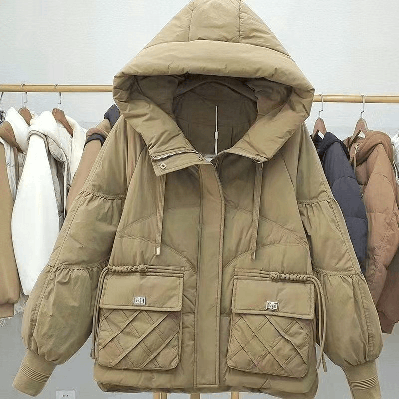 波司登派克服女2023冬新款韩版宽松短款羽绒衣ins港风面包服外套