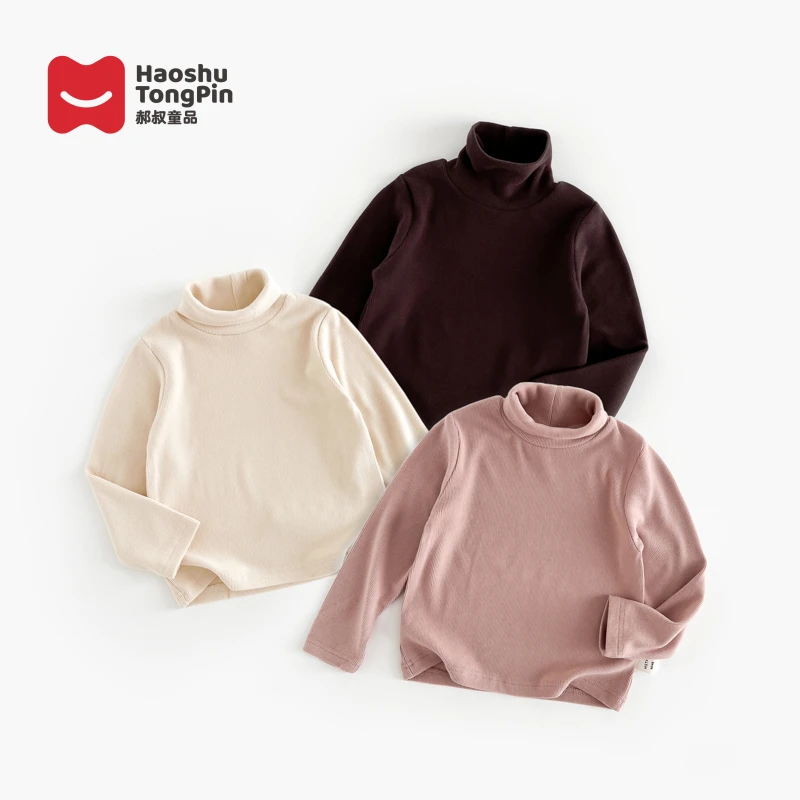 郝叔童品秋季新款时尚女童针织打底衫2024洋气创意潮流上衣HZ4342