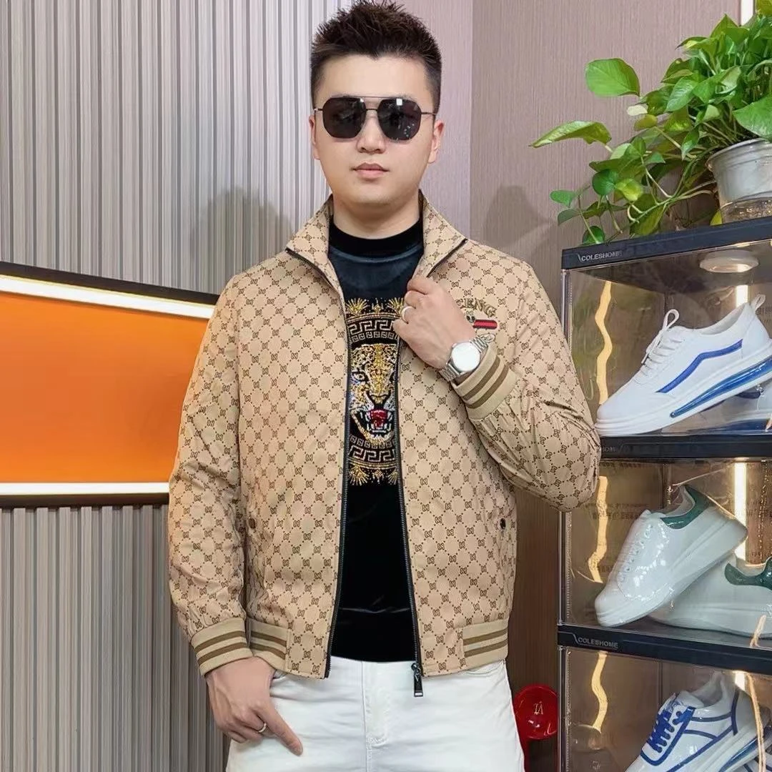 J2024秋季新款男潮流时尚帅气百搭修身外套品质休闲夹克外套上衣