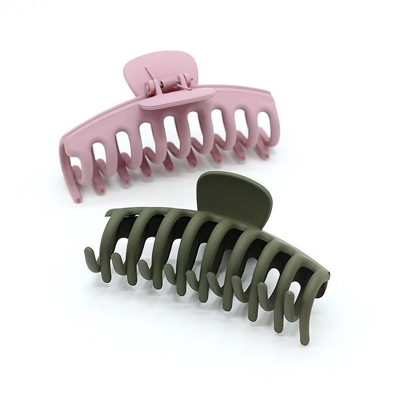 【新疆包邮】发抓鲨鱼抓夹磨砂边夹顶夹发夹后脑勺盘发抓饰品发卡