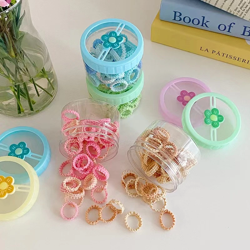 可爱卡通宽边亮色头绳（ 100根 颜色随机）