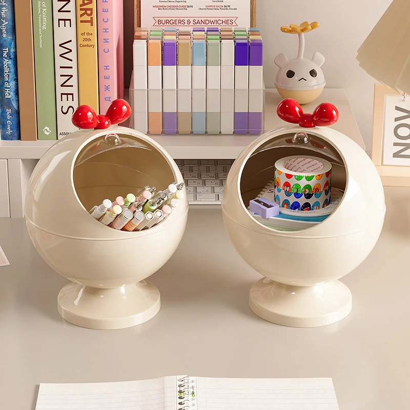 ins风桌面收纳桶可爱小号家用宿舍办公室桌上带盖纸篓迷你垃圾筒