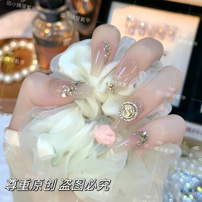 【暴富】纯手工穿戴甲显白指甲贴