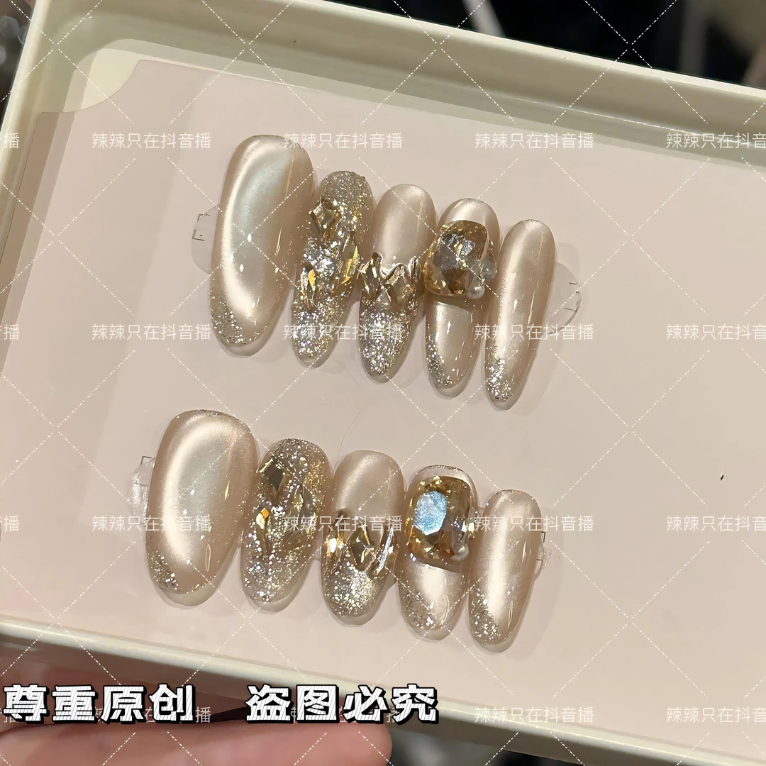 【慕影】纯手工穿戴甲指尖显白指甲贴现