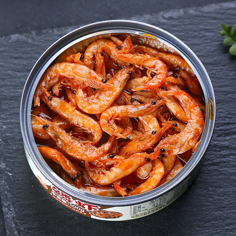 磷虾罐头 100g/罐 海鲜速食罐装海鲜下饭菜下酒菜咸菜