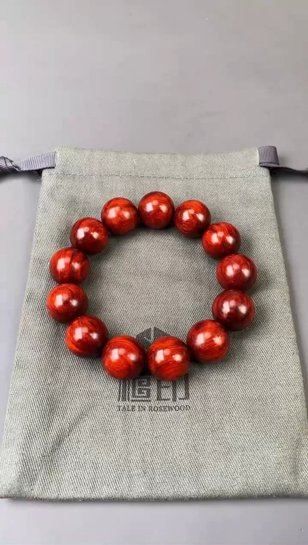 【闪购商品】檀香紫檀（小叶紫檀）手串/手链印度小叶紫檀 1.8  水波