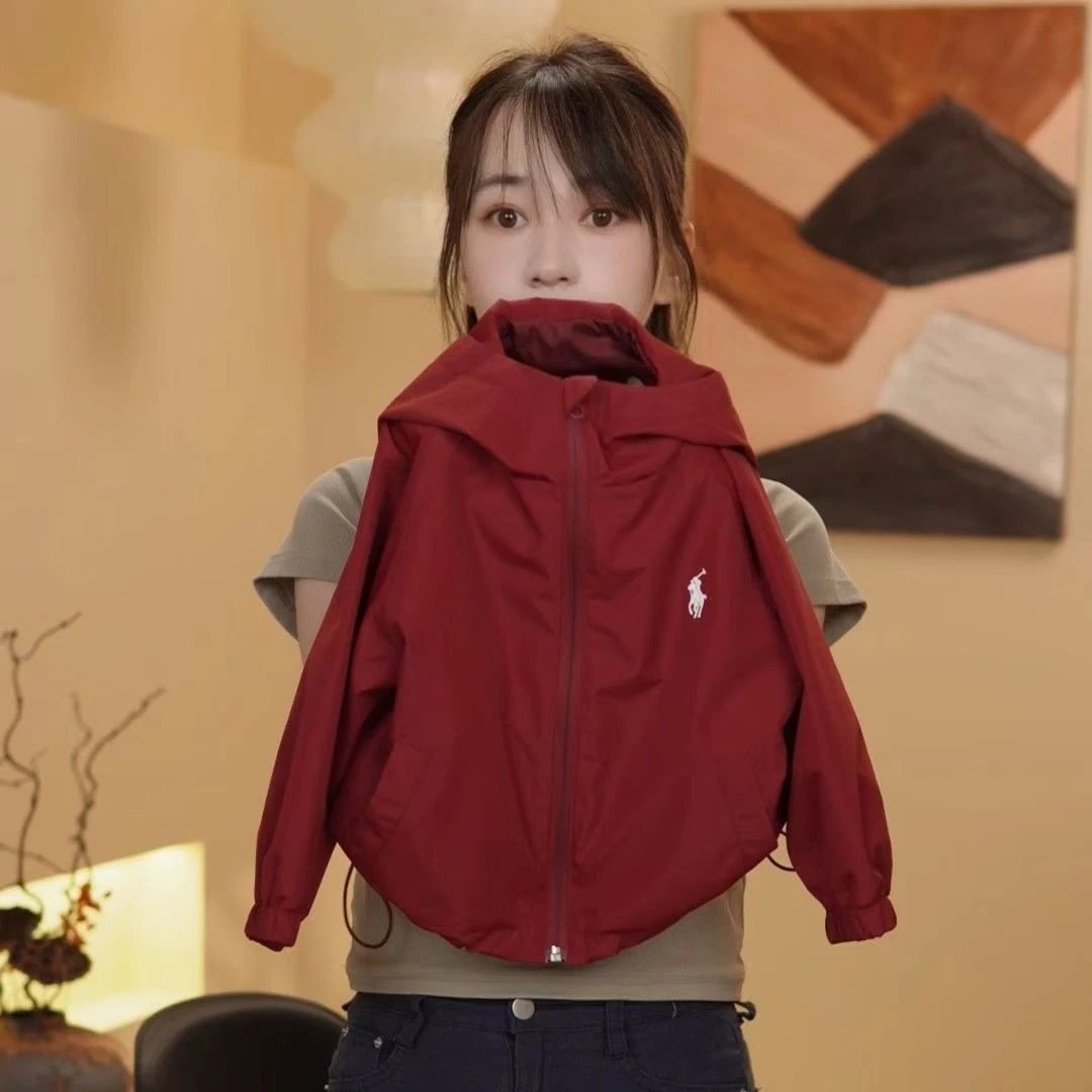 儿童外套秋季2025新款男童纯色连帽夹克韩版女宝宝连帽冲锋衣潮牌