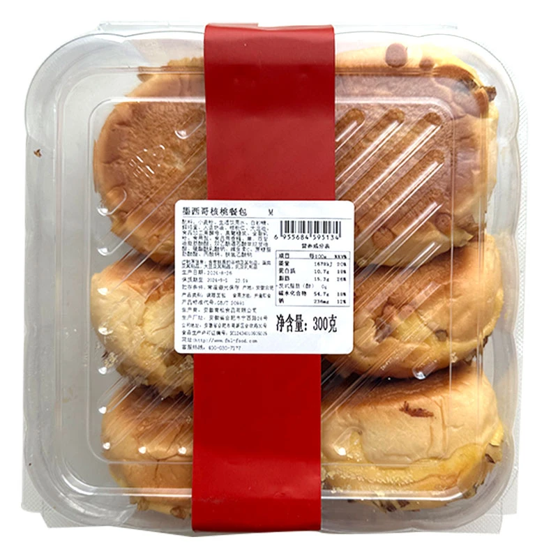 合家福烘焙 墨西哥核桃餐包300g/盒