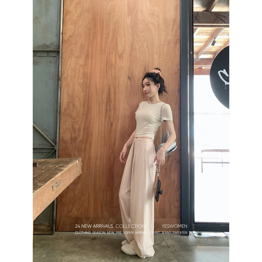 YESWOMEN 凉凉裤·親肤透氣清凉感拖地版型 松紧腰头XY2243C1805