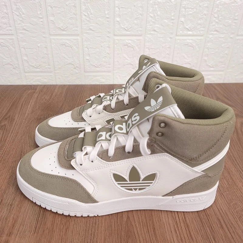 Adidas阿迪达斯三叶草男子高帮时尚百搭复古运动休闲板鞋FZ5709